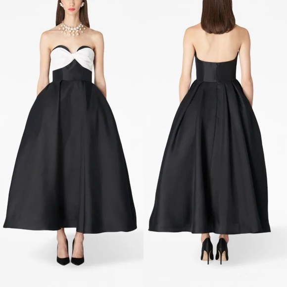 Carolina Herrera Dresses & Skirts - 🖤SOLD🖤Carolina Herrera Sweetheart Neck Strapless Silk Faille Ballgown BLACK